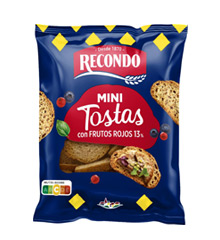 Mini Tostas con Fruitos rojos