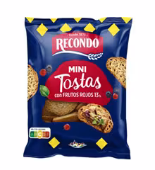 Mini Tostas con Fruitos rojos