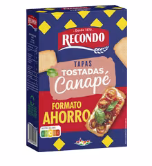 Tostada canapé cuadrada Formato Ahorro
